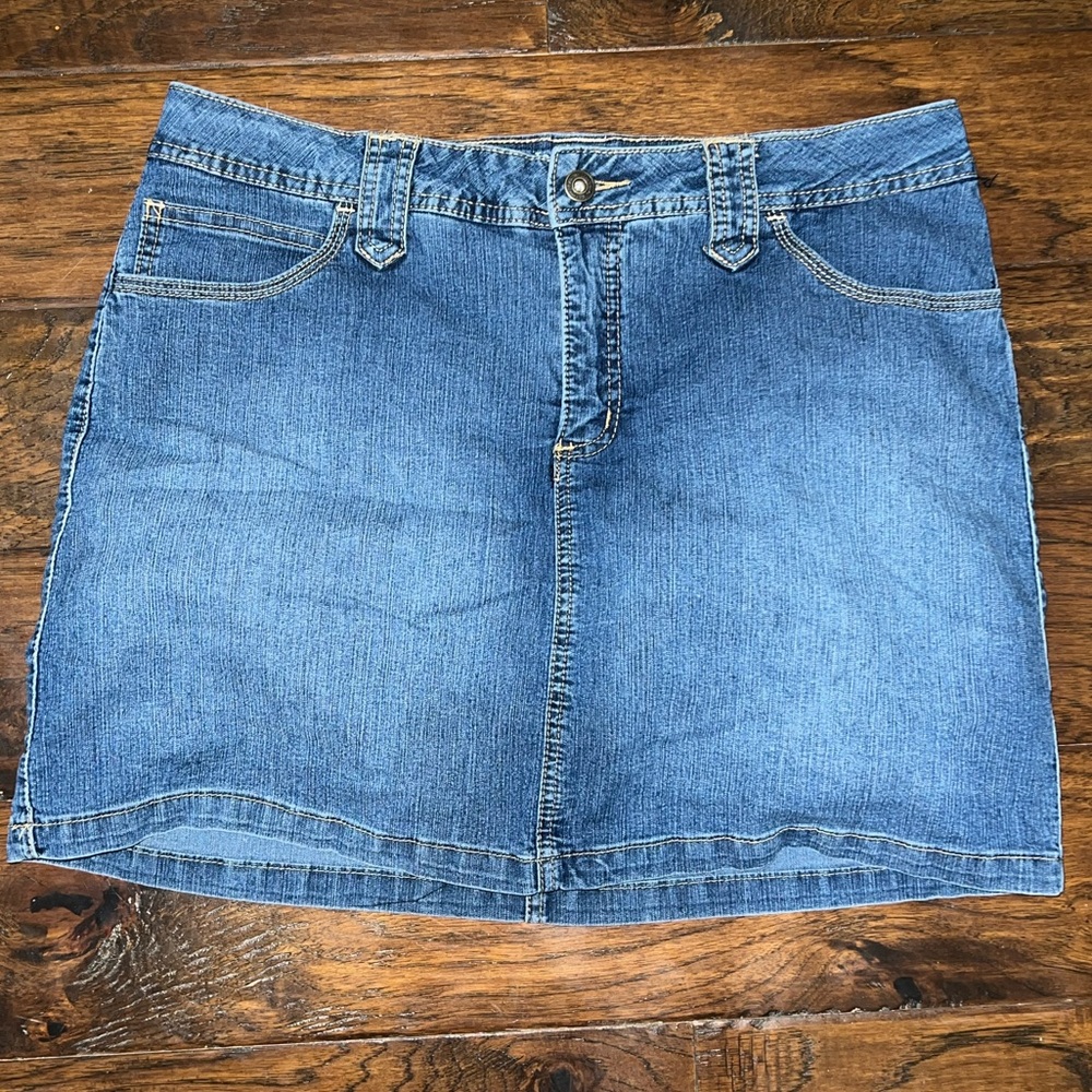 Blue jean skort